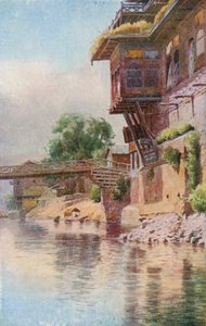 Boutiques de marchands de châles, troisième pont, Srinagar - Unbekannt Unbekannt